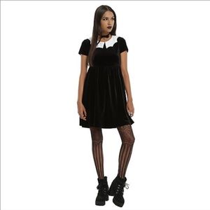 Iron Fist Royalty Bat Collar Velvet Dress